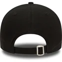 schwarze-verstellbare-kappe-mit-gebogenem-schirm-und-gelbem-logo-9forty-league-essential-der-new-york-yankees-mlb-von-new-era