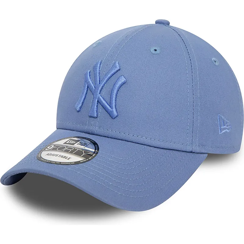 mutzen-gebogen-blau-verstellbares-band-9forty-league-essential-der-new-york-yankees-mlb-von-new-era