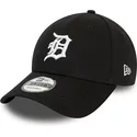 new-era-curved-brim-9forty-league-essential-detroit-tigers-mlb-black-adjustable-cap