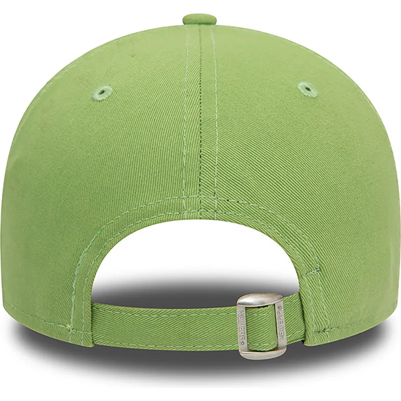 mutzen-gebogen-grun-verstellbares-band-9forty-league-essential-der-new-york-yankees-mlb-von-new-era