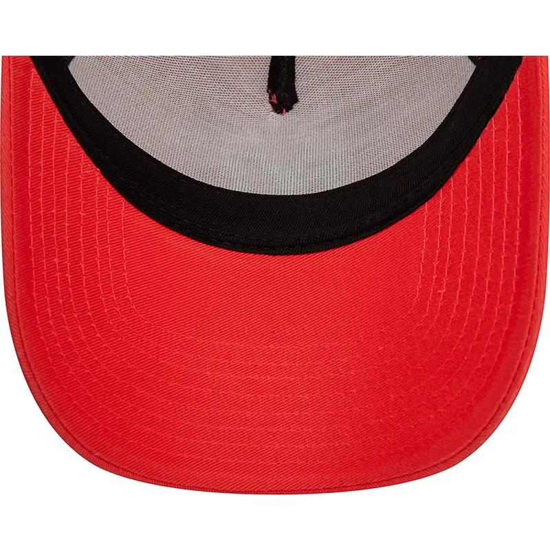mutzen-gebogen-rot-snapback-a-frame-league-essential-der-new-york-yankees-mlb-von-new-era