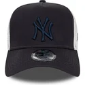 mutzen-gebogen-marineblau-snapback-a-frame-league-essential-der-new-york-yankees-mlb-von-new-era