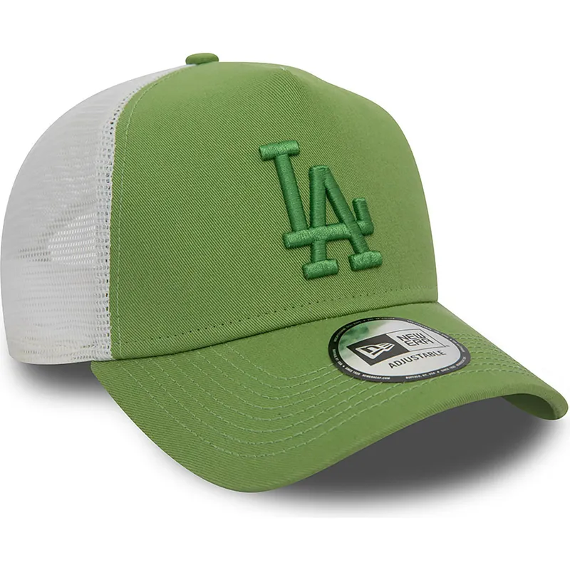 mutzen-gebogen-grun-snapback-a-frame-league-essential-der-los-angeles-dodgers-mlb-von-new-era