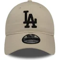 mutzen-gebogen-beige-verstellbares-band-negro-9twenty-league-essential-der-los-angeles-dodgers-mlb-von-new-era