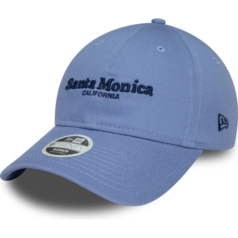 mutzen-gebogen-blau-verstellbares-band-9twenty-wordmark-der-santa-monica-california-von-new-era mutzen-gebogen-blau-verstellbares-band-9twenty-wordmark-der-santa-monica-california-von-new-era