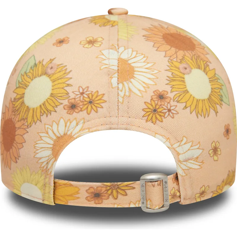 mutzen-gebogen-orange-verstellbares-band-9forty-floral-all-over-print-der-new-york-yankees-mlb-von-new-era mutzen-gebogen-orange-verstellbares-band-9forty-floral-all-over-print-der-new-york-yankees-mlb-von-new-era