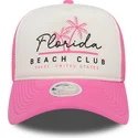 mutzen-gebogen-rosa-snapback-a-frame-foam-front-der-florida-beach-club-von-new-era