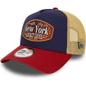 new-era-a-frame-patch-new-york-mehrfarbige-trucker-kappe