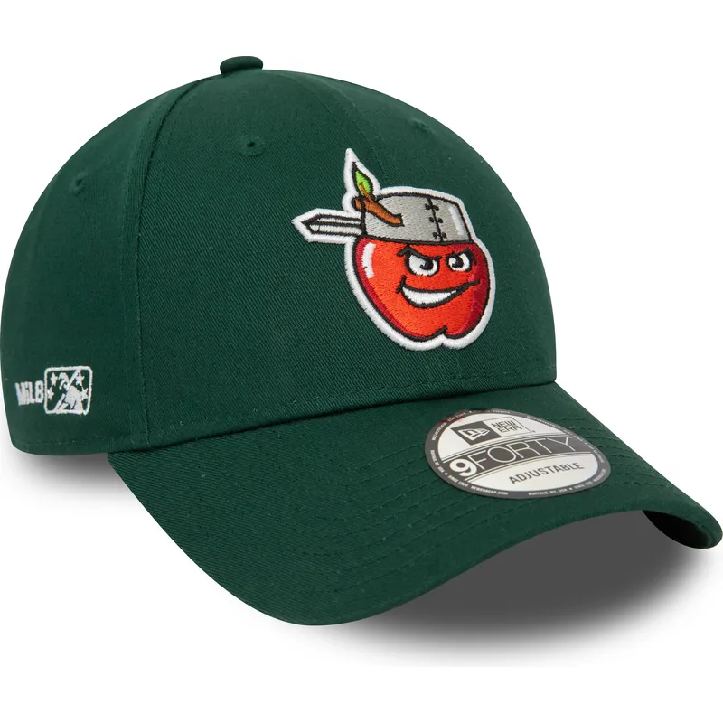 mutzen-gebogen-grun-verstellbares-band-9forty-minor-league-der-fort-wayne-tincaps-milb-von-new-era