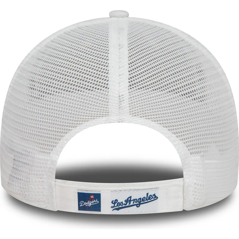 weisse-verstellbare-9forty-home-field-trucker-cap-der-los-angeles-dodgers-mlb-von-new-era