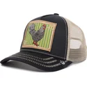 schwarze-und-beige-trucker-kappe-gallo-ye-olde-cock-the-farm-retro-classic-von-goorin-bros