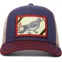 goorin-bros-ye-olde-birdie-the-farm-retro-classic-trucker-cap-in-marineblau-beige-und-rot-mit-vogelmotiv