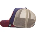 goorin-bros-ye-olde-birdie-the-farm-retro-classic-trucker-cap-in-marineblau-beige-und-rot-mit-vogelmotiv