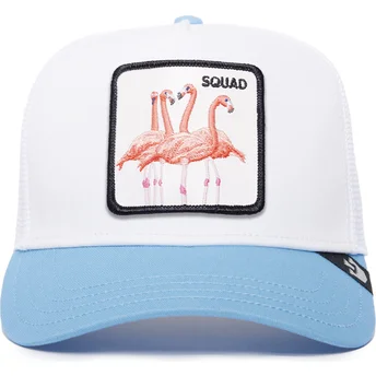 Trucker-Cap weiß und blau Flamingo Squad The Farm Premium von Goorin Bros.