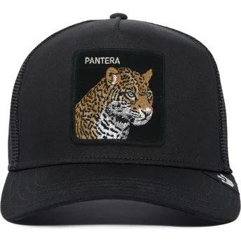 Schwarze Leopard Panther Trucker Cap The Farm Premium von Goorin Bros.