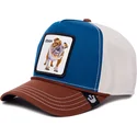 goorin-bros-tough-bully-100-the-farm-all-over-canvas-snapback-kappe-mit-gebogenem-schirm-in-blau-weiss-und-braun-mit-bulldoggenm