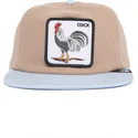 braune-und-blaue-snapback-kappe-mit-flachem-schirm-gallo-cock-free-range-the-farm-von-goorin-bros