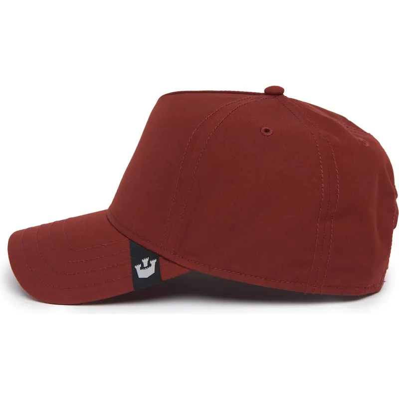 rote-gebogene-snapback-kappe-the-farm-nude-von-goorin-bros