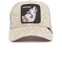 beige-trucker-kappe-wolf-lone-wolf-sign-o-the-times-the-farm-paisley-von-goorin-bros