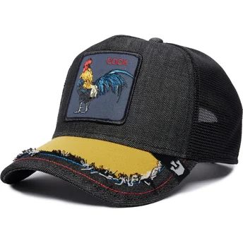 trucker-cap-schwarz-hahn-silky-cock-the-farm-silky-roots-von-goorin-bros
