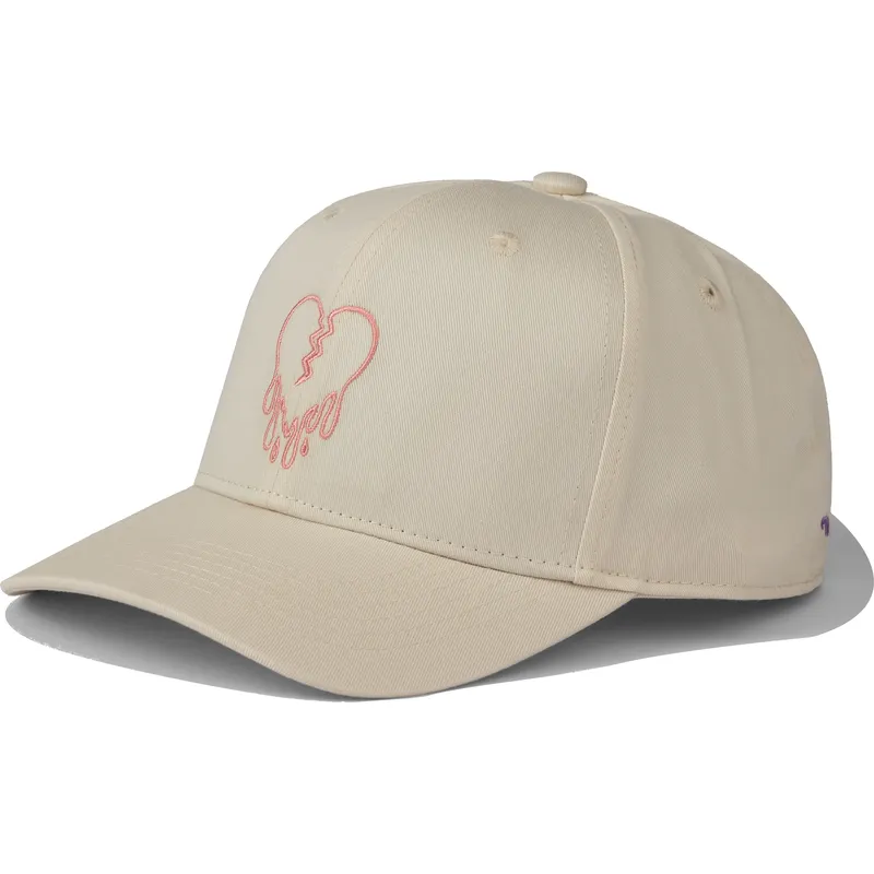 beige-gebogene-snapback-kappe-heartbreak-hotel-von-pica-pica