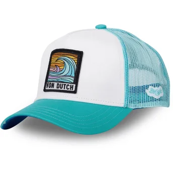 Weiße und blaue Trucker-Kappe SURF04 von Von Dutch