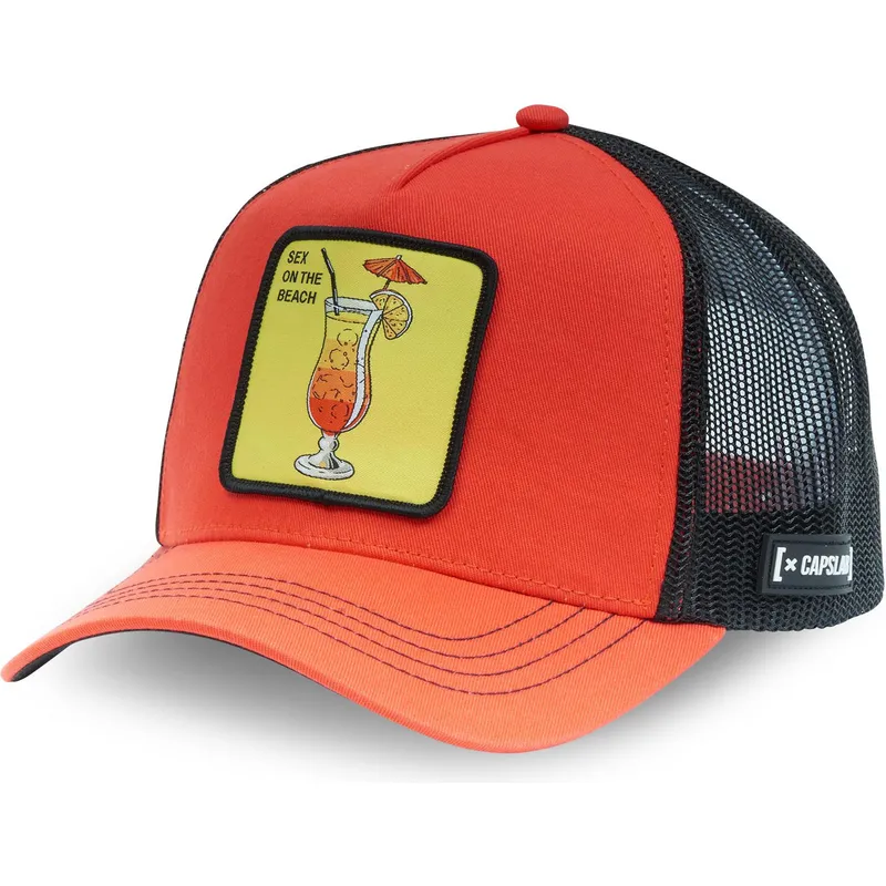 mutzen-gebogen-orange-snapback-sex-on-the-beach-cocktails-von-capslab