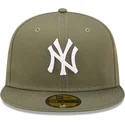 new-era-59fifty-league-essential-new-york-yankees-mlb-grune-flat-cap