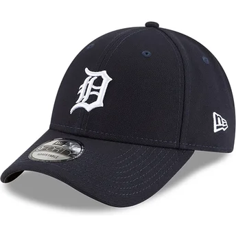 marineblaue-verstellbare-curved-cap-9forty-the-league-der-detroit-tigers-mlb-von-new-era