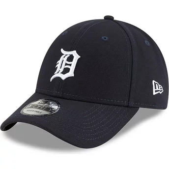 New Era Curved Brim 9FORTY The League Detroit Tigers MLB Navy Blue Adjustable Cap