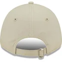beige-verstellbare-curved-cap-fur-damen-9forty-league-essential-der-new-york-yankees-mlb-von-new-era