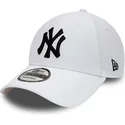 new-era-new-york-yankees-mlb-9forty-diamond-era-essential-weisse-verstellbare-kappe-mit-gebogenem-schirm