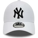 new-era-new-york-yankees-mlb-9forty-diamond-era-essential-weisse-verstellbare-kappe-mit-gebogenem-schirm