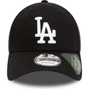 verstellbare-schwarze-curved-cap-9forty-repreve-league-essential-der-los-angeles-dodgers-mlb-von-new-era