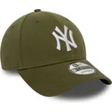 new-era-curved-brim-9forty-jersey-essential-new-york-yankees-mlb-green-adjustable-cap