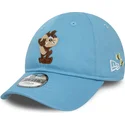 9forty-verstellbare-kinderkappe-mit-gebogenem-schirm-in-blau-von-new-era-mit-tasmanischem-teufel-looney-tunes-design
