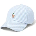 verstellbare-blau-weisse-seersucker-baumwollkappe-von-polo-ralph-lauren