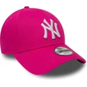 new-era-new-york-yankees-mlb-9forty-essential-verstellbare-rosa-kinder-cap