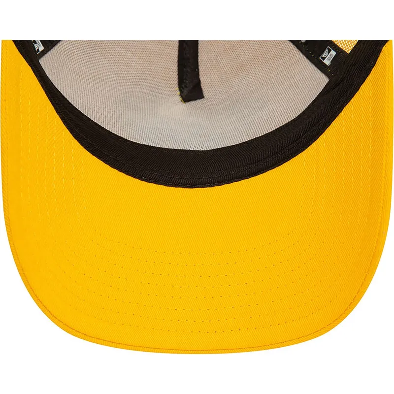 gelbe-trucker-cap-a-frame-league-essential-der-new-york-yankees-mlb-von-new-era