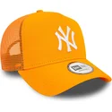 new-era-new-york-yankees-mlb-a-frame-league-essential-orangefarbene-trucker-kappe