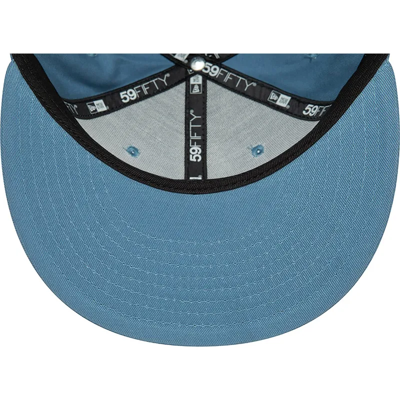 mutzen-flach-blau-angepasst-59fifty-league-essential-der-new-york-yankees-mlb-von-new-era