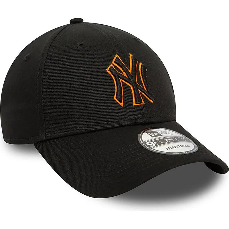 mutzen-gebogen-schwarz-verstellbares-band-9forty-team-outline-der-new-york-yankees-mlb-von-new-era mutzen-gebogen-schwarz-verstellbares-band-9forty-team-outline-der-new-york-yankees-mlb-von-new-era