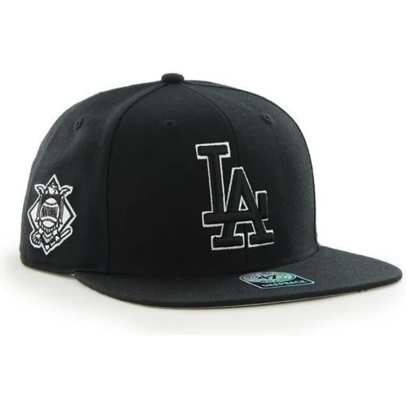 mutzen-flach-schwarz-snapback-der-los-angeles-dodgers-mlb-von-47-brand