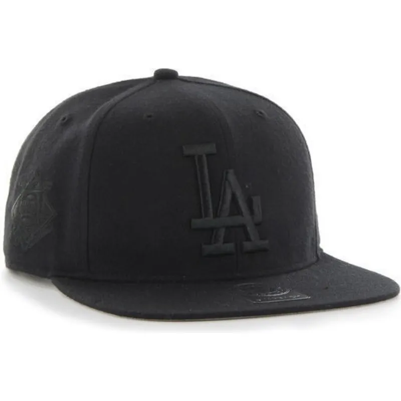 mutzen-flach-schwarz-snapback-der-los-angeles-dodgers-mlb-von-47-brand