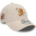 beige-verstellbare-curved-cap-9forty-repreve-basketball-pizza-von-new-era