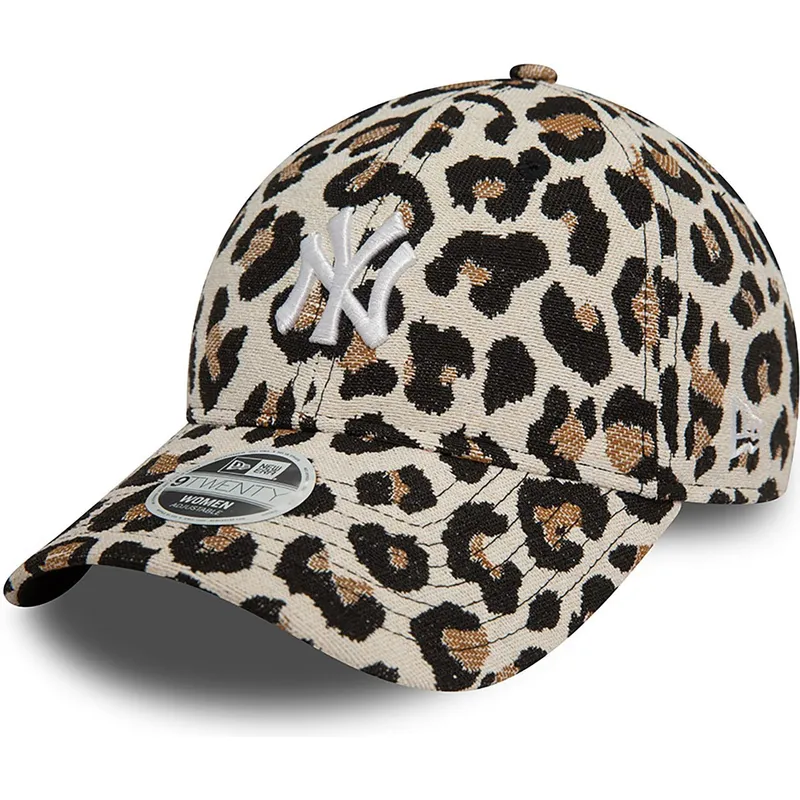 mutzen-gebogen-leopard-verstellbares-band-9forty-jacquard-der-new-york-yankees-mlb-von-new-era