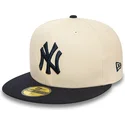 mutzen-flach-beige-angepasst-59fifty-team-colour-der-new-york-yankees-mlb-von-new-era