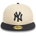 mutzen-flach-beige-angepasst-59fifty-team-colour-der-new-york-yankees-mlb-von-new-era
