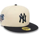 mutzen-flach-beige-angepasst-59fifty-team-colour-der-new-york-yankees-mlb-von-new-era