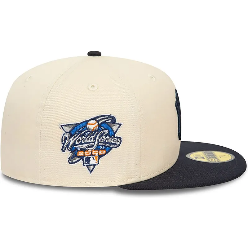 mutzen-flach-beige-angepasst-59fifty-team-colour-der-new-york-yankees-mlb-von-new-era